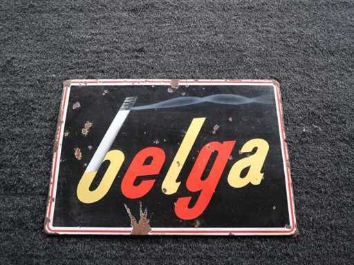 Belga Enamel Advertising Sign