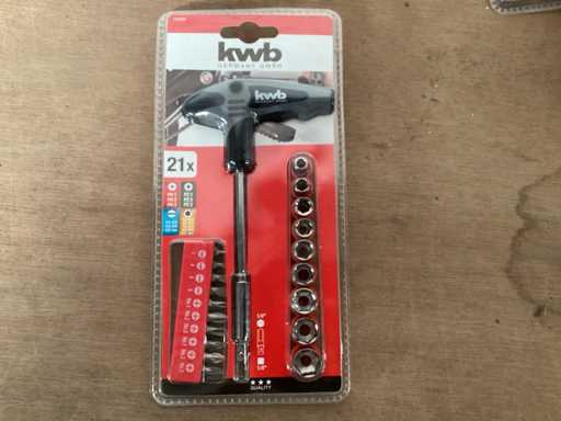 KWB 119390 Bit- und Stecknusssatz 21-teilig (11x)