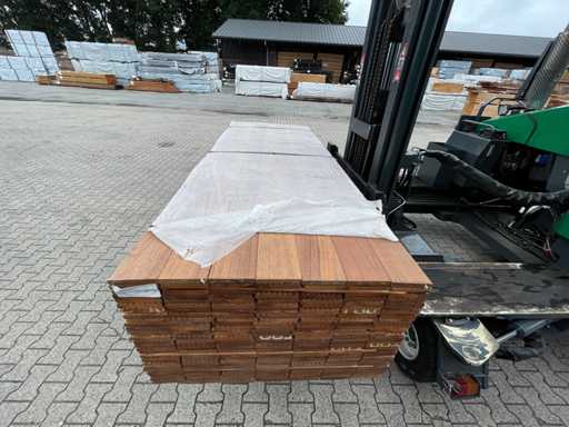 Guyana Teak decking boards 2150x145x21mm (89x)