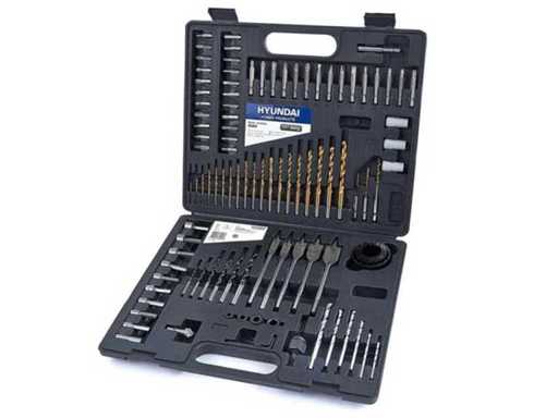 Hyundai Bits, drills and chisel set (2x)