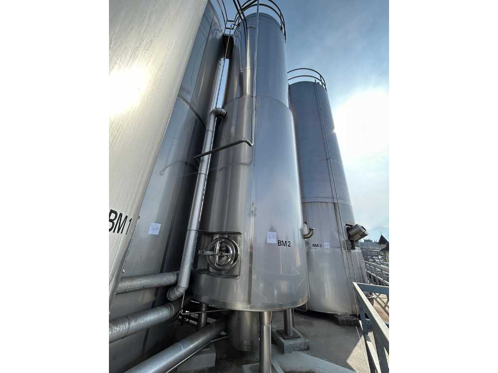 Edelstahl-isolierter vertikaler Lagertank (25.000L)