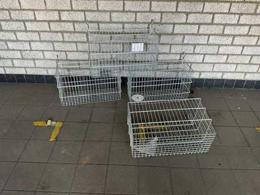 Drahtkorb mit Haken 55x25x31,5 cm (10x)