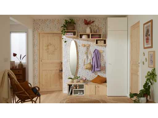 Deurset sparrenhaagbeuk H.204 x b.73 cm, links duwen