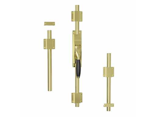 (3x) Espagnolet Jaren ‘30 Loftdeur Messing