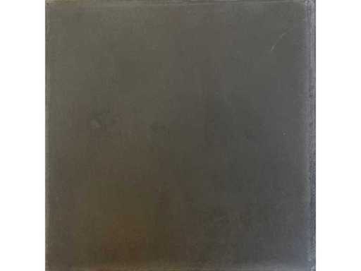 V_Cement Uni Dark Grey 20x20 cm - Cement tile 28m² with matching skirting boards 64lm