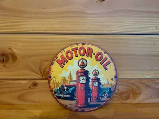 Metall-Werbeschild rund 20 cm