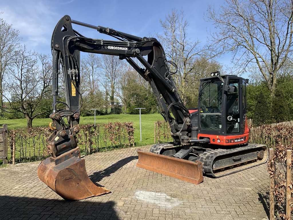 2019 Eurocomach ES 95 TR4 Midi Excavator cu echipamente