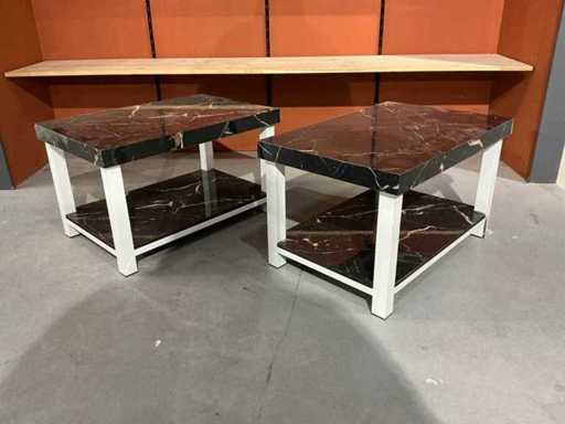 Dike Marble Look Coffee Table (2x)