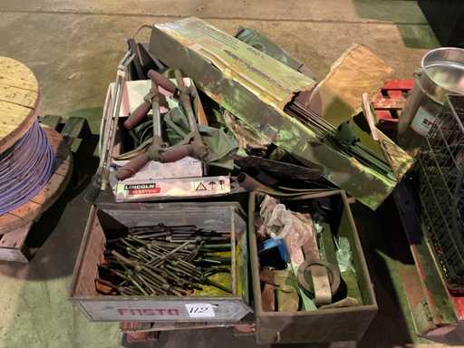 Charge von Landmaschinenteilen