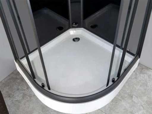Sani Clear – Duschschale für viertelrunde Duschkabine 90x90 – Duschschale