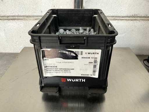 Würth 6,03 kg Flanschverschluss mit gezackter Ripp M8x12 in stapelbarem Schaufel