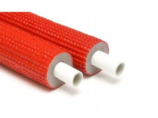 PEX with insulation, red sheath, 50 m circle