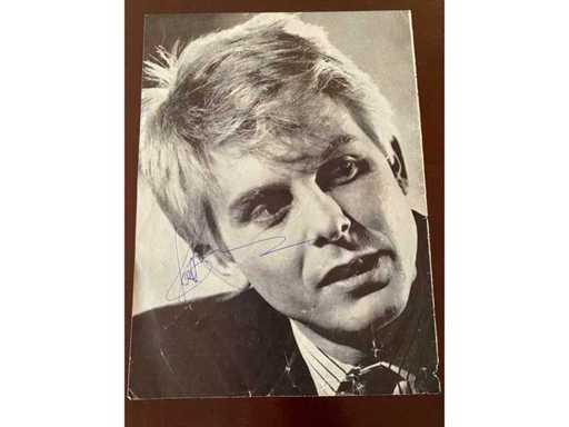 Autographed photo singer Joseph Roger Brown