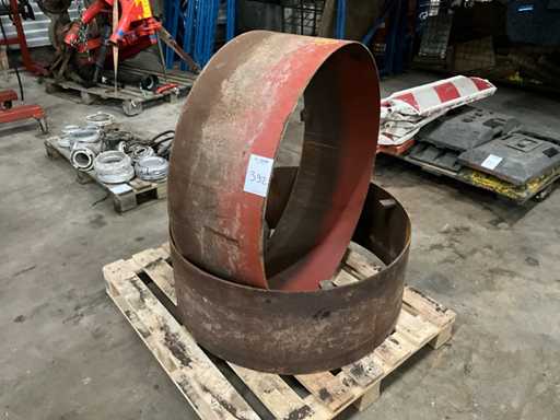 38" Double wheel extension tube (2x)