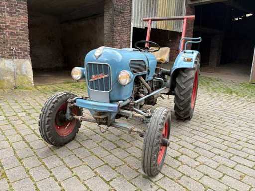1967 Eicher EM 200 B Tiger + three-point mounted plough vintage tractor