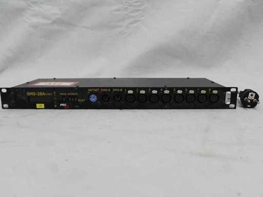 DMX-Splitter 8-weg XLR-5 | SMS-28WB, LLT (19"/1HE)