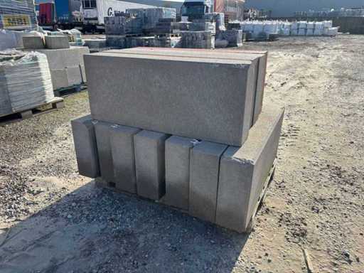 Partij traptrede beton - 100 x 40 x 15 cm (11x)