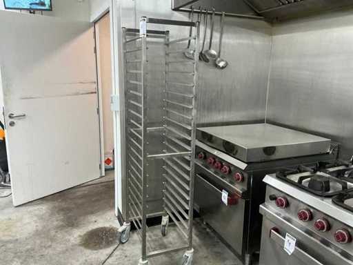 Stainless steel shelf trolley