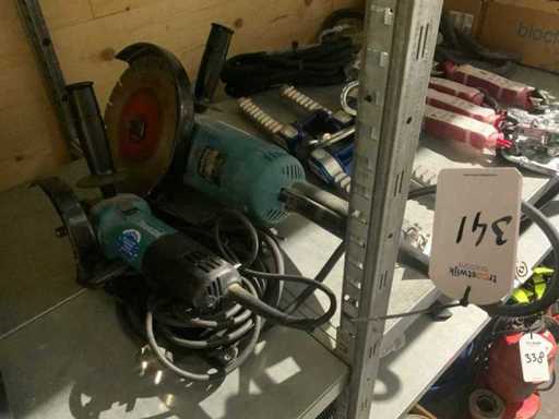 Makita Haakse slijpmachine (2x)
