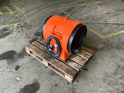 Schäfer ventilator op de bouwplaats