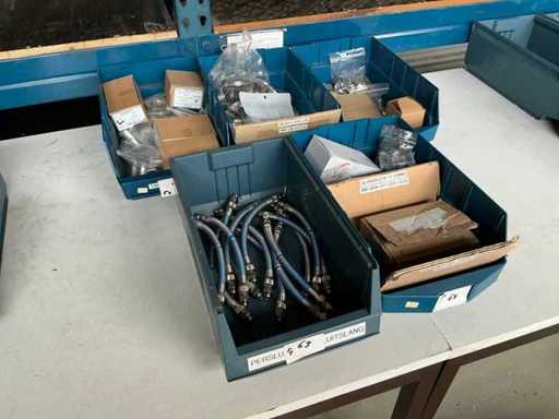 Hose clamps, bolts and air hoses