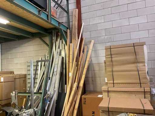 Partij hout- en plaatmateriaal