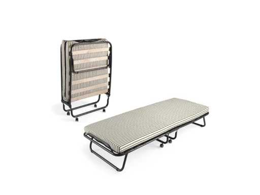 Lit pliant avec matelas 80x190 cm 