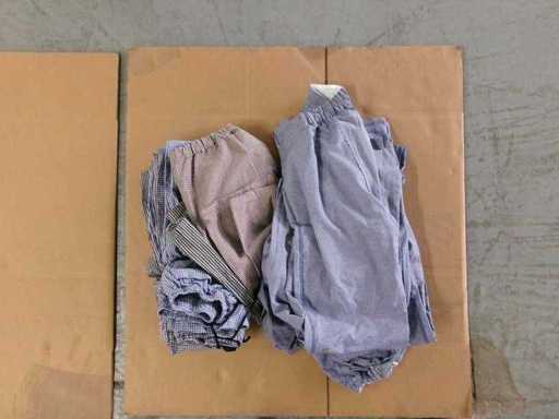 Spodnie szefa kuchni mieszają się, w kratę, tak dobre jak nowe + używane (R13) (32x)