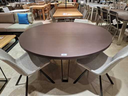Table intérieure en chêne Castle-Line diamètre 150 cm Rond Wenge