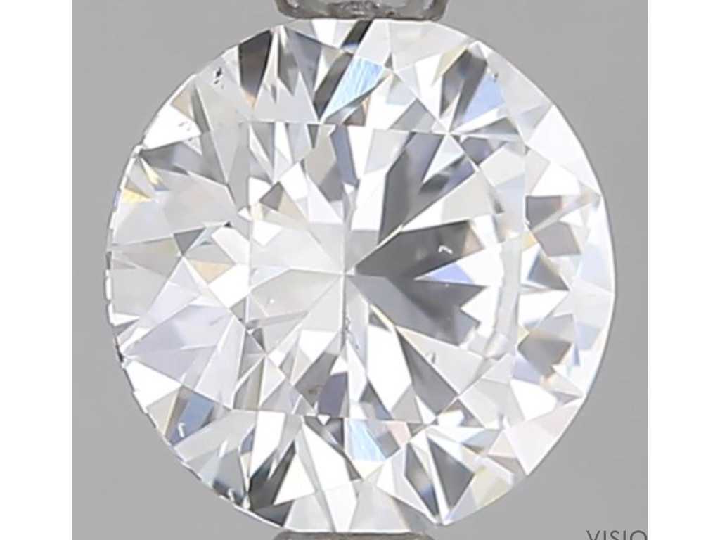 Diamant - 0,43 karaat briljant diamant (gecertificeerd)