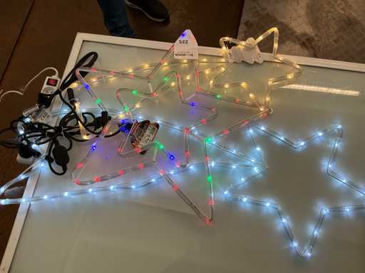 Weihnachtsstern, LED-Beleuchtung, Spannung 230 V. (3x)