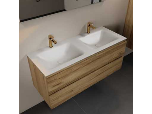 Bathroom cabinet Oak Honey 120cm double