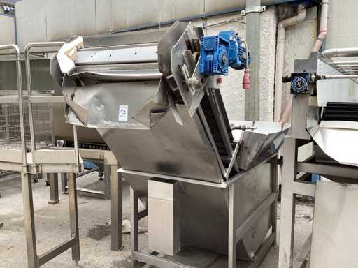 Trichter mit Aufzug aus Edelstahl