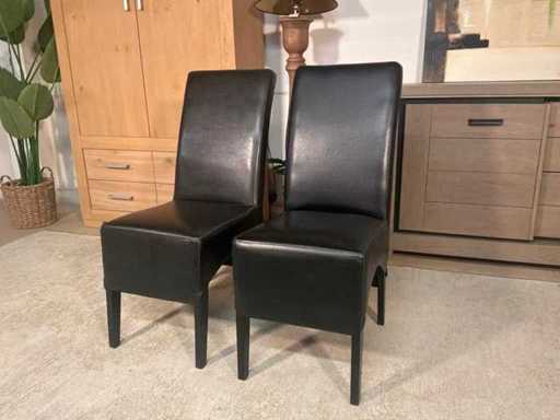 Leren Eetkamerstoel (2x)