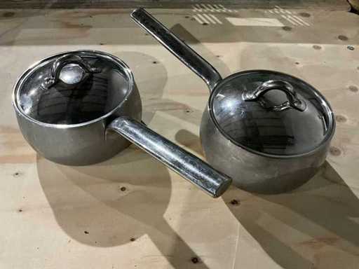 Steelpan met deksel Ø 16 cm