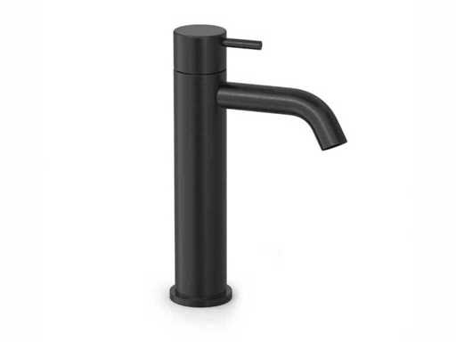 Hotbath Cobber Wastafelkraan geborsteld zwart pvd 22cm