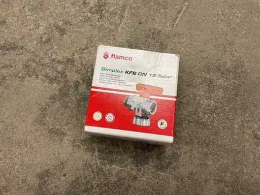 Flamco Simplex KFE DN 15 Solar Valvola di riempimento e scarico dritta (2x)