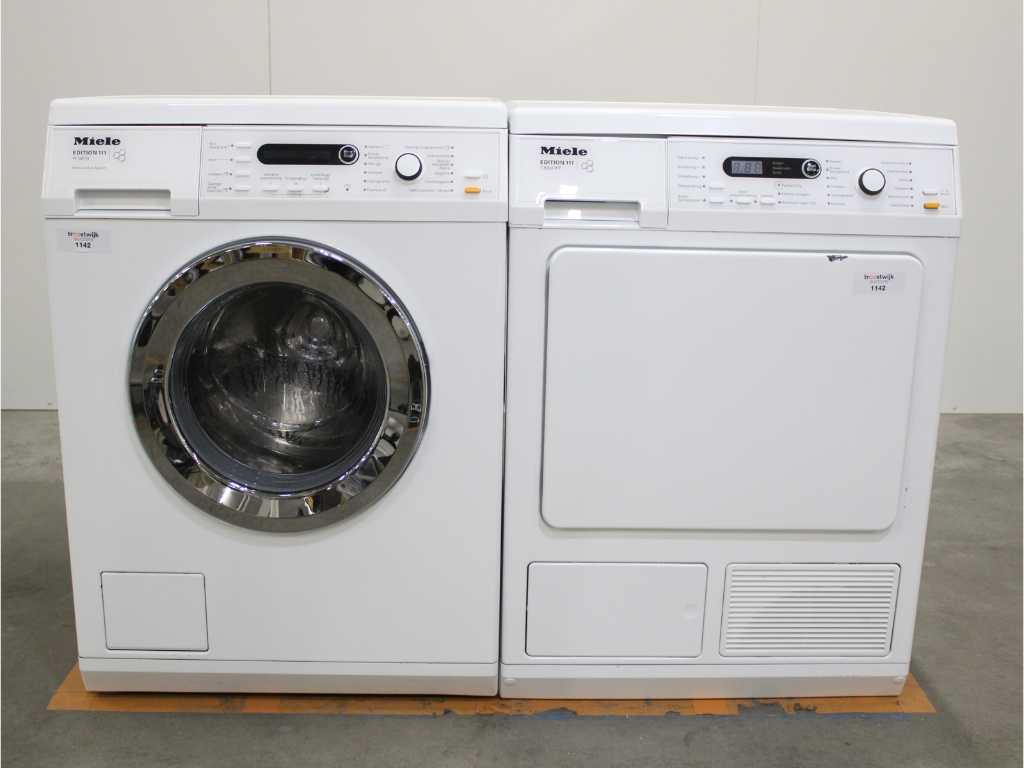 W 5873 Edition 111 Wasmachine & Miele T 8861 WP Edition 111 Droger