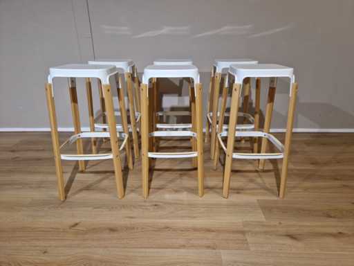 Magis - Steelwood - Scaune de bar (6x)