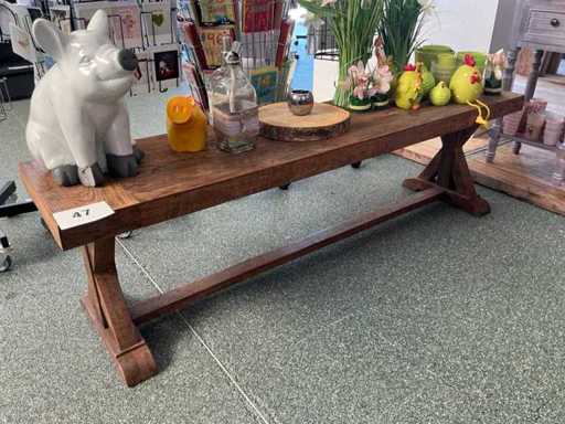 Wooden bench