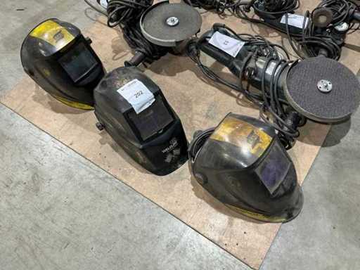 Casque de soudure (3x)