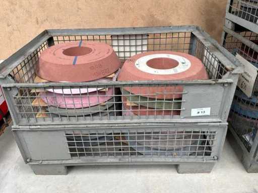 Mixed Lot of Grinding Wheels New & Used - Various Diameters & Material Thickness & Bore - Including the Lattice Box