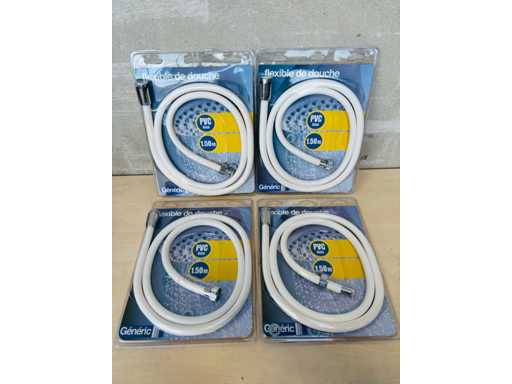 GENERIC (X4) - Furtun universal de duș PVC 1m50