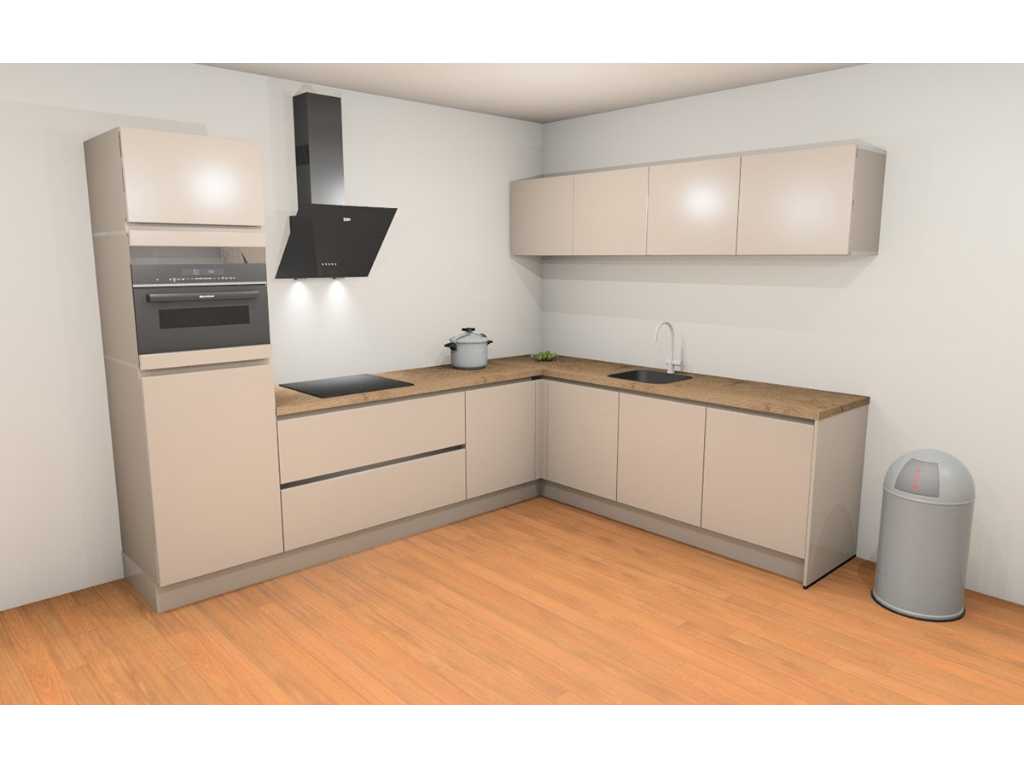 Häcker Concept130- TopBrillant kashmir glossy - Kitchen layout