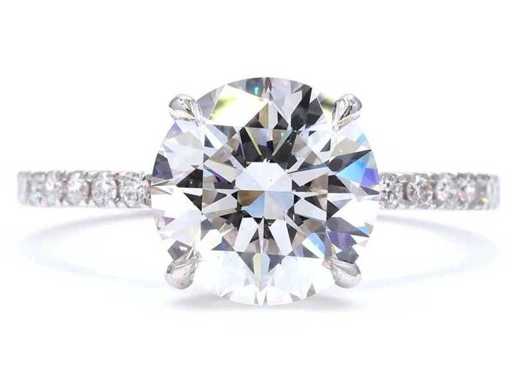 18 Karaat witgouden ring met 2,70 ct. diamant