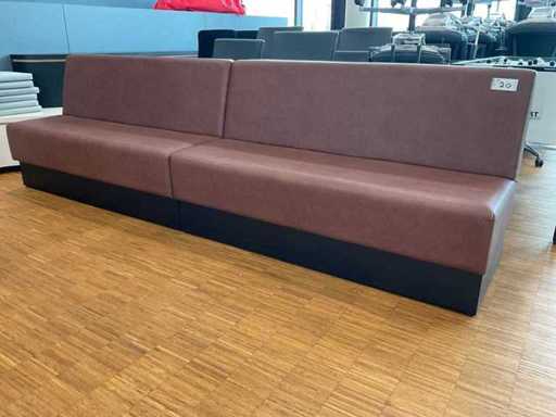 2-teilige Wandsitzbank