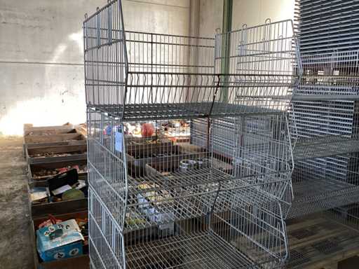 Stapelbare metalen manden (4x)