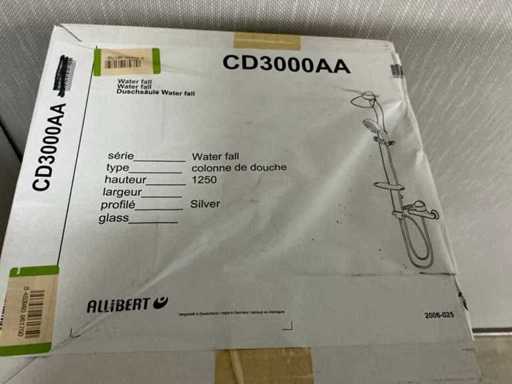 Set doccia argento Allibert Water Fall 125x550 (3x)