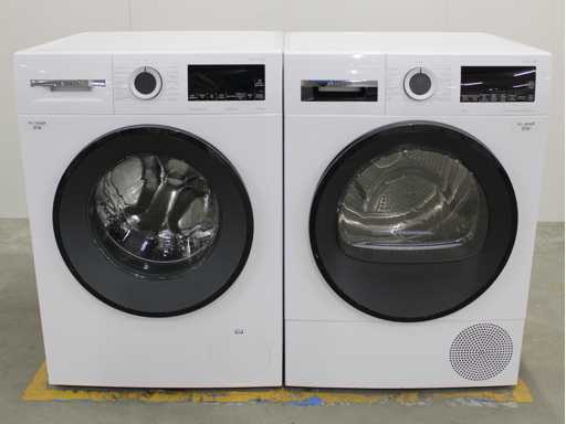 Bosch Series|6 Iron Assist AquaStop Washing Machine & Bosch Series|6 SelfCleaning Condenser Dryer