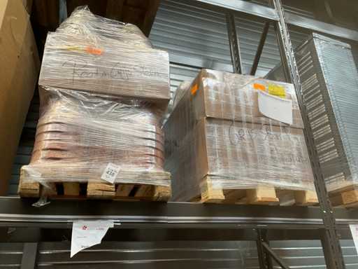 Partij rood- en grijssteen potten